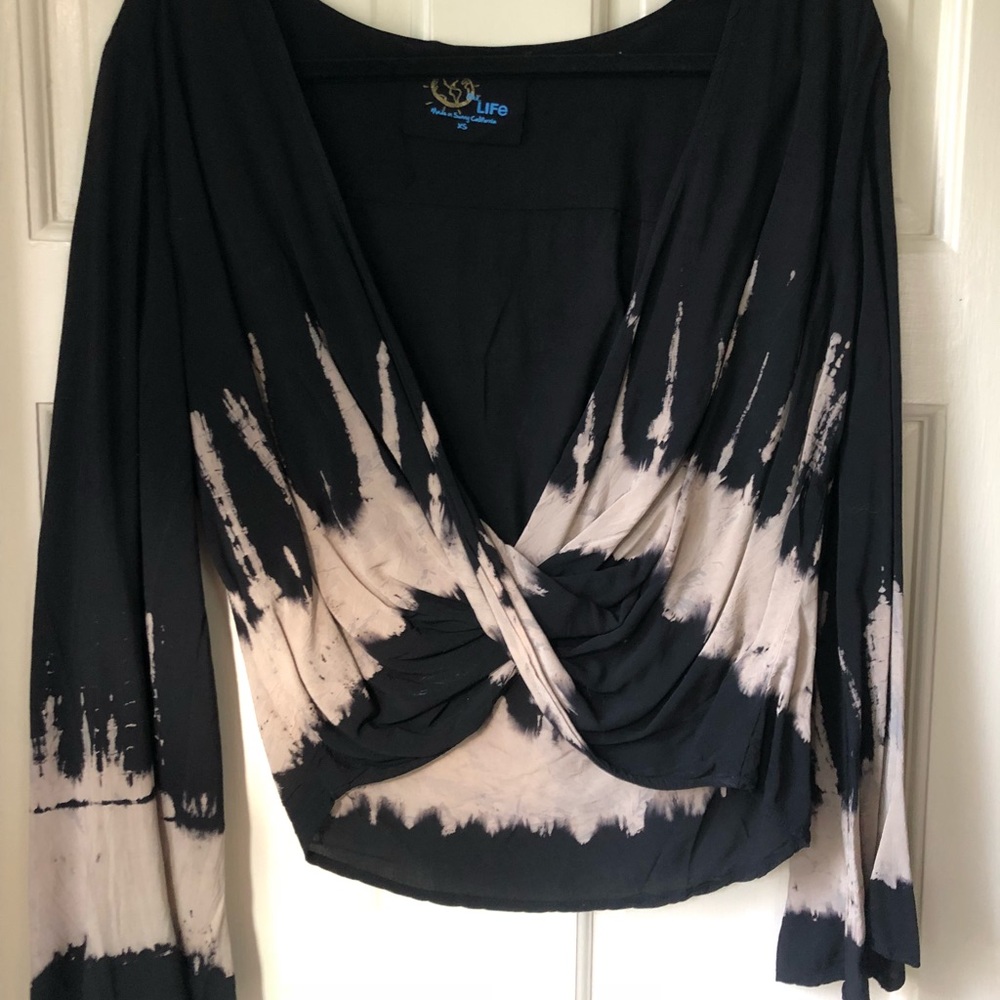 Blue Life tie dye top